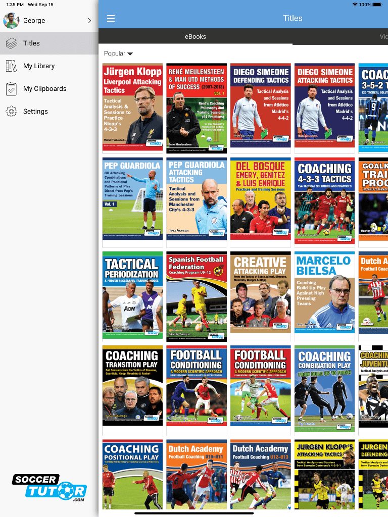 soccer tutor book